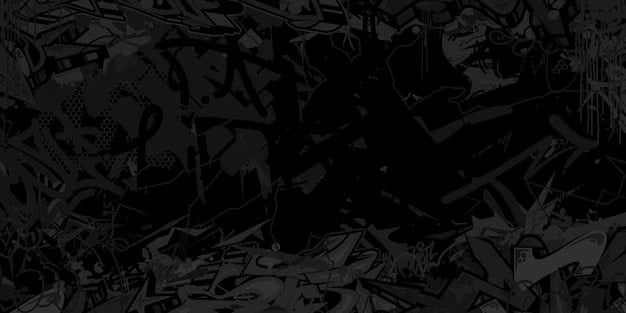 Dark balck hip-hop art graffiti style background