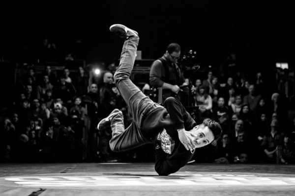 Hip-hop stunt - man dancing 